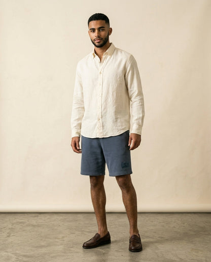 LC Paris Fleece Shorts Steel Blue