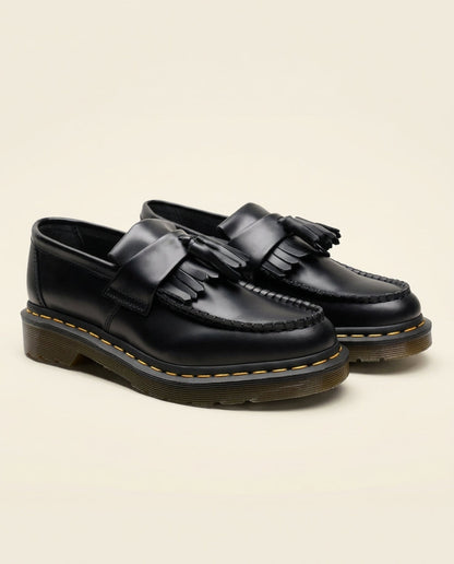 Leather Tassel Loafer Black