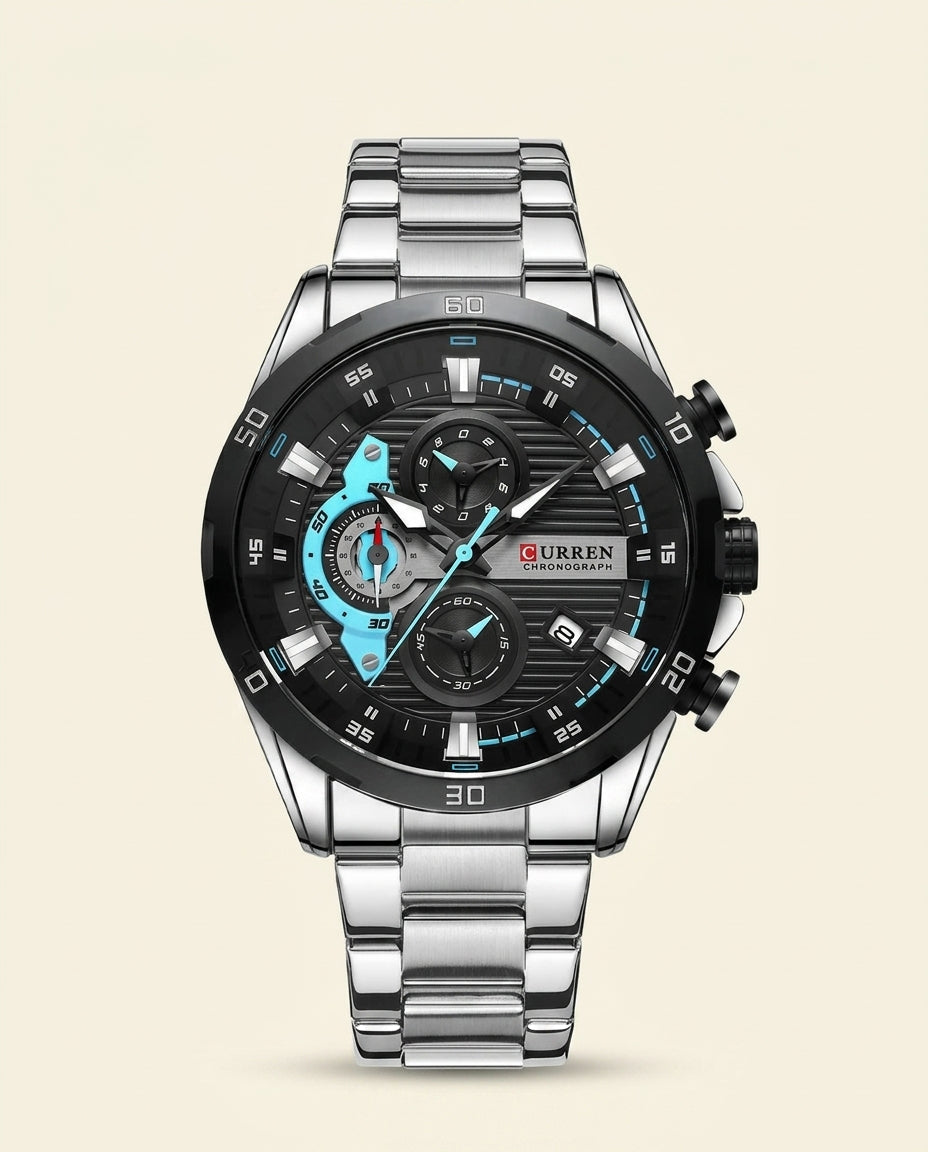 CR Sport Chronograph Blue Detail Watch