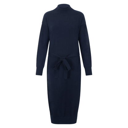 Womens Lightweight Cotton Mock Neck Dress