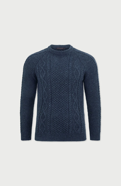 Mens Chunky Merino Wool Fisherman's Jumper