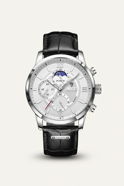 Leather Watch Prestige Moonphase
