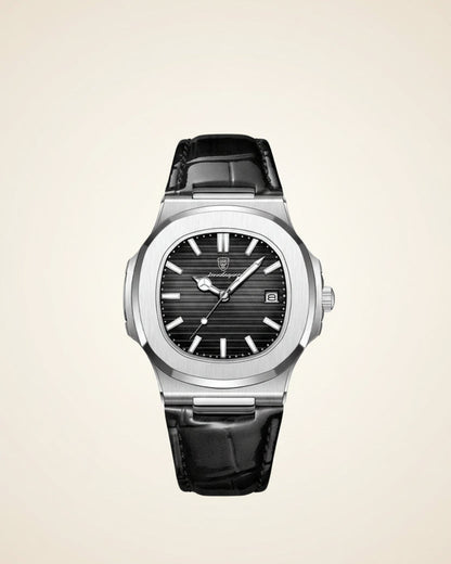 The Black Leather Watch