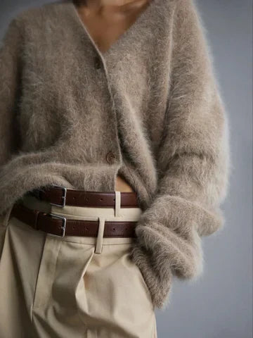 Women’s elegant loose-fit cashmere cardigan | Ella