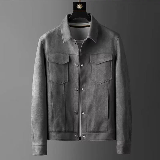 Classic suede everyday casual jacket for men | St. Clair