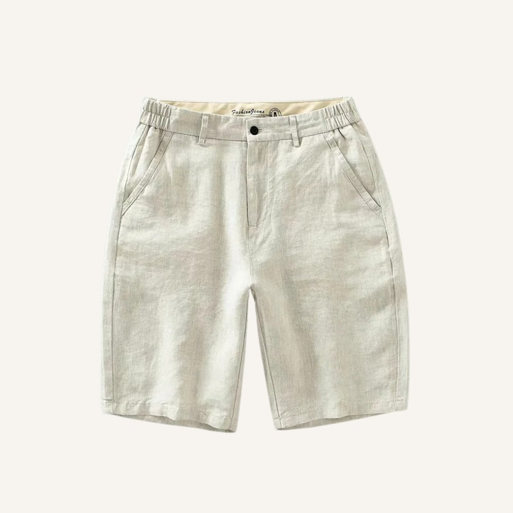 Parisian Linen Shorts Old Money