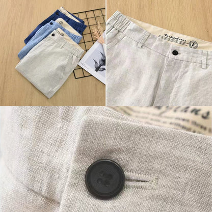 Parisian Linen Shorts Old Money