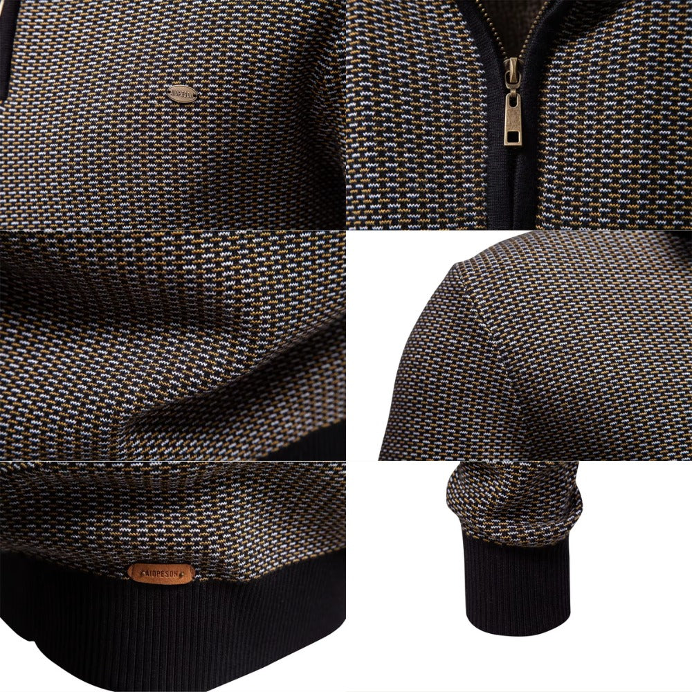 Quarter-Zip Sweater Heritage Weave