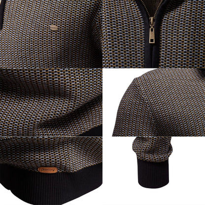 Quarter-Zip Sweater Heritage Weave
