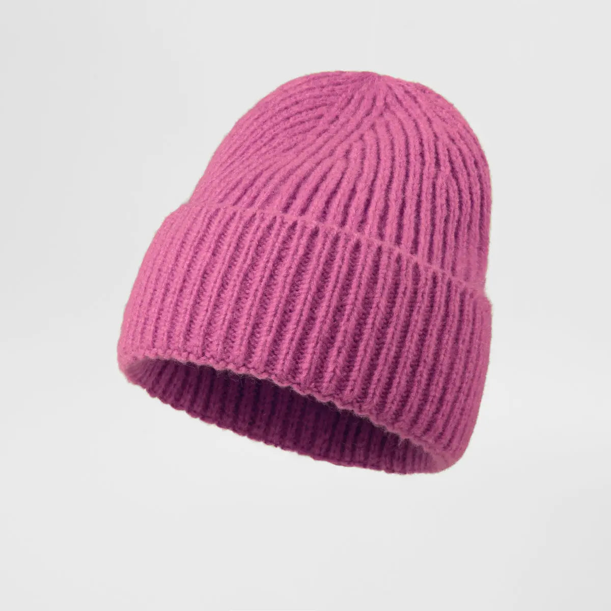 Cuffed Knit Mohair Blend Beanie Hat