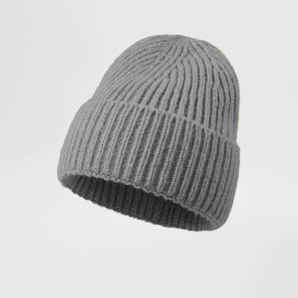 Cuffed Knit Mohair Blend Beanie Hat