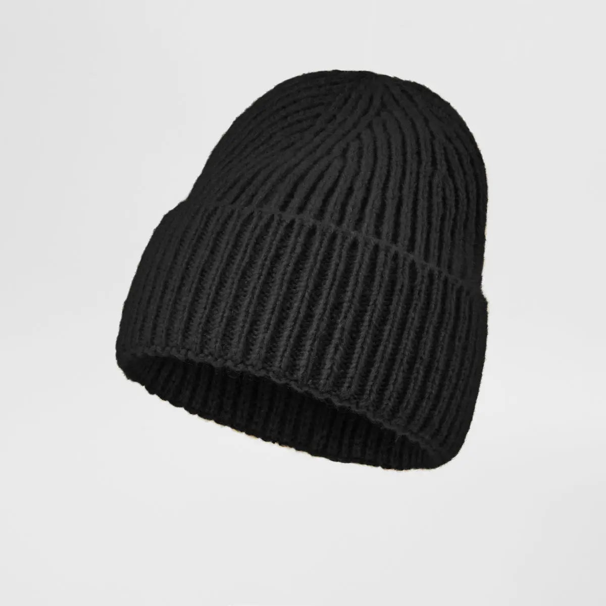 Cuffed Knit Mohair Blend Beanie Hat