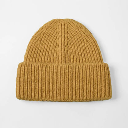 Cuffed Knit Mohair Blend Beanie Hat
