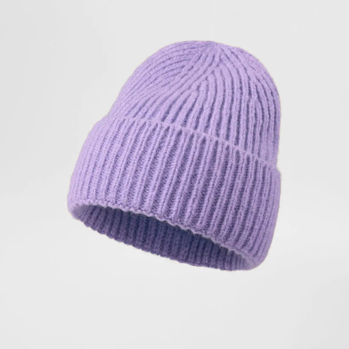 Cuffed Knit Mohair Blend Beanie Hat