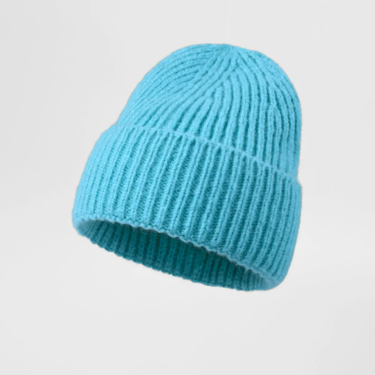 Cuffed Knit Mohair Blend Beanie Hat