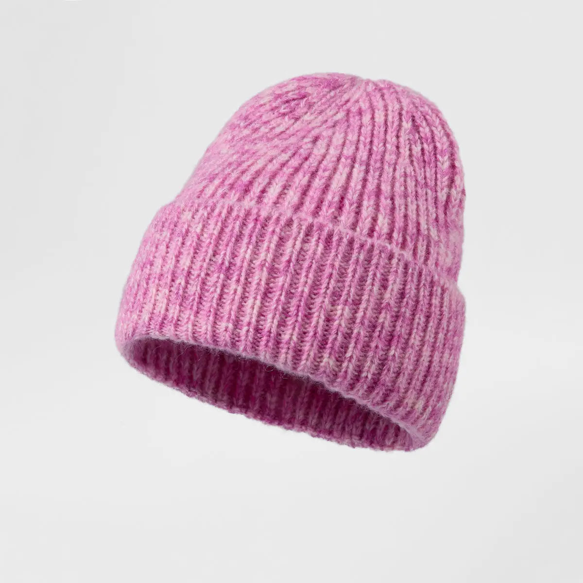 Cuffed Knit Mohair Blend Beanie Hat