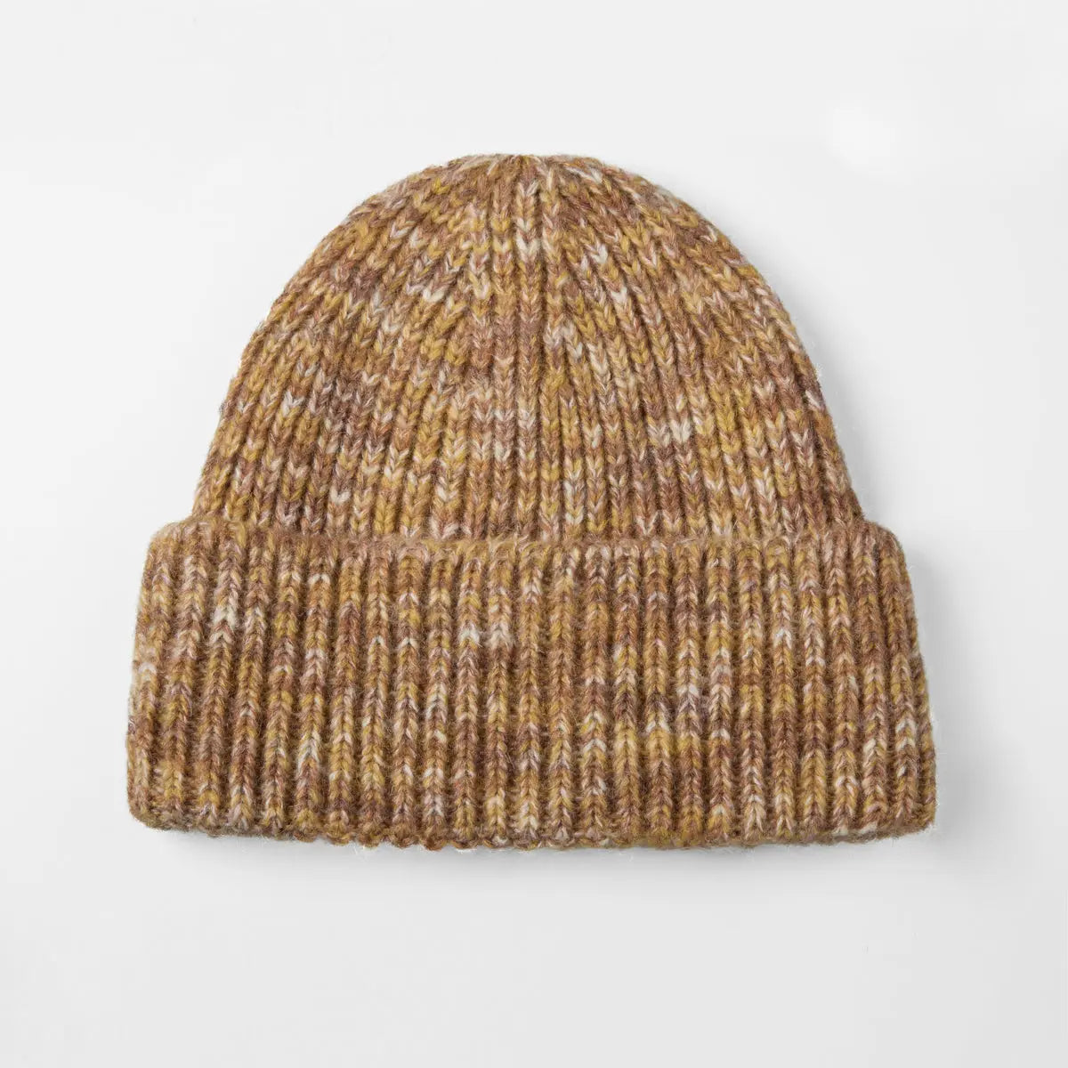 Cuffed Knit Mohair Blend Beanie Hat