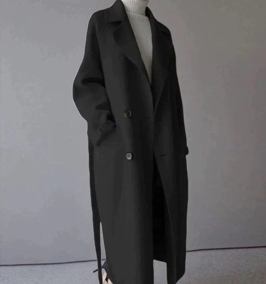 Long tailored winter coat with timeless elegance for women | Seraphine