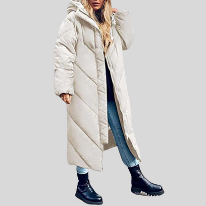 Warm hooded winter everyday jacket for women | Elina