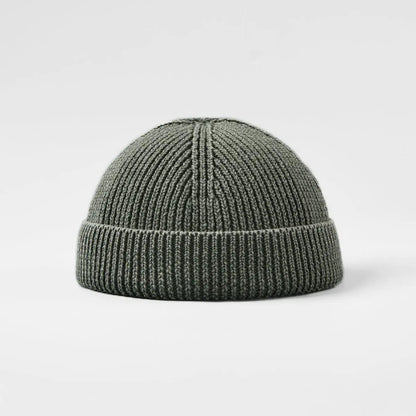 Short Fisherman Cotton Beanie Hat