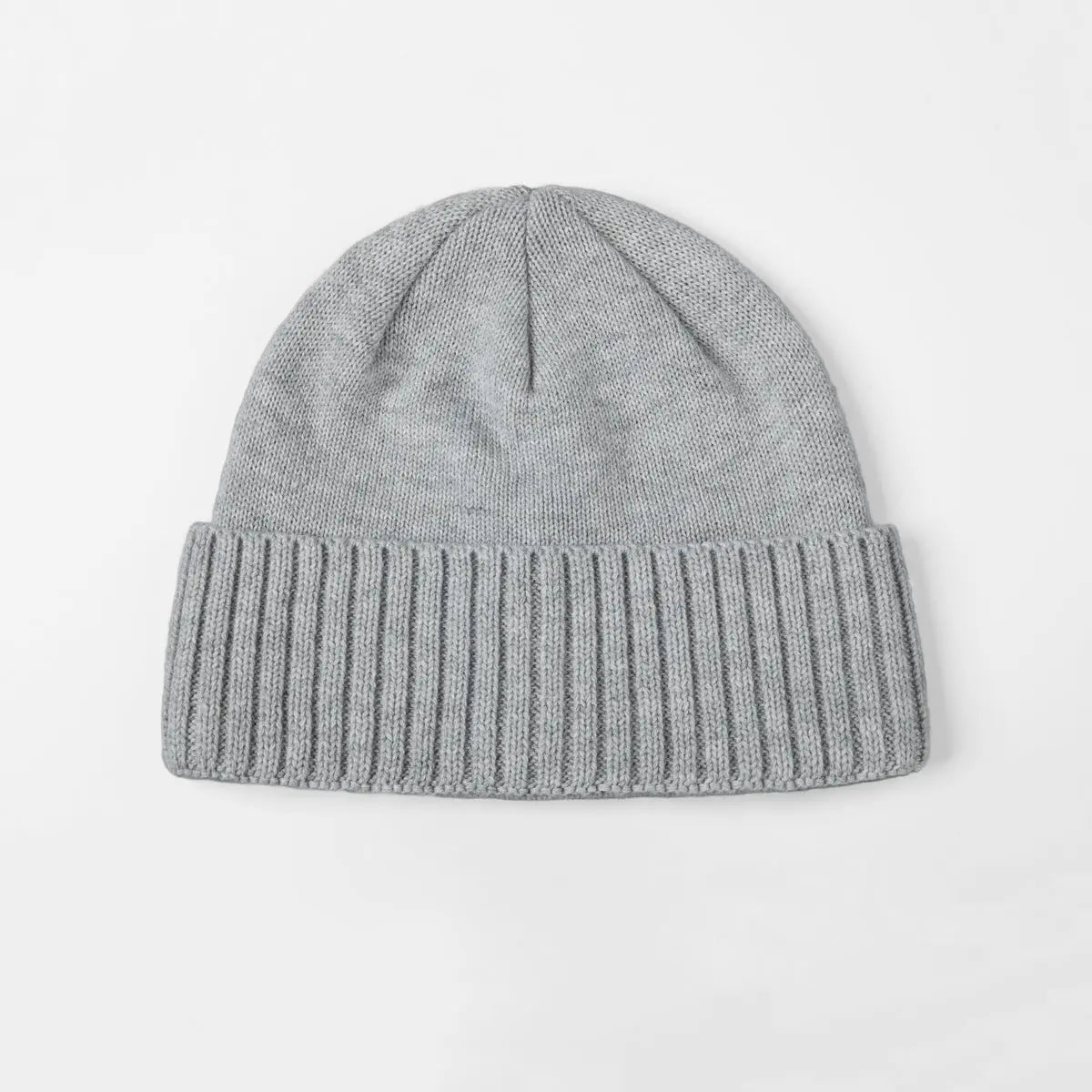 Blank Classic Ribbed Knit Wool Beanie
