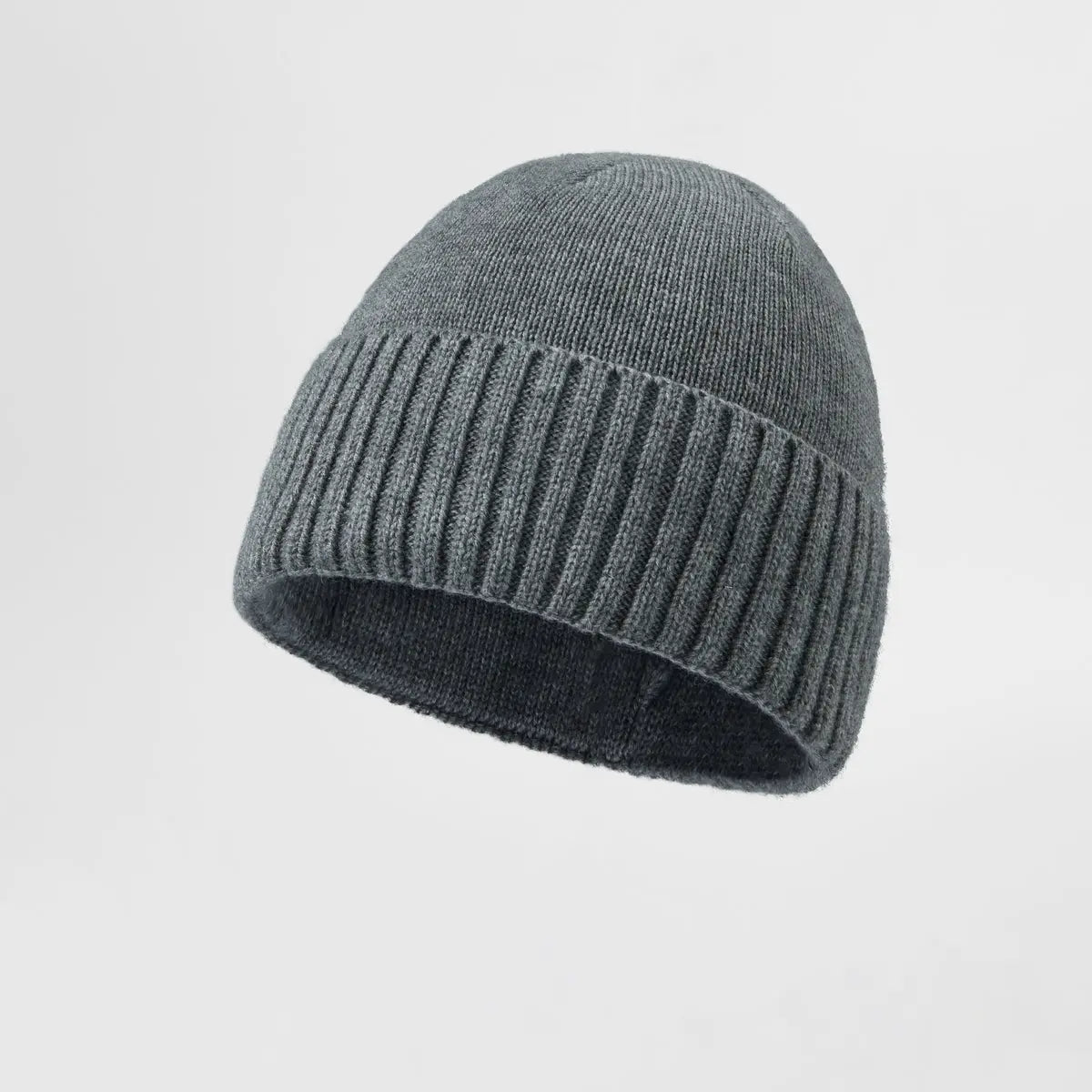 Blank Classic Ribbed Knit Wool Beanie