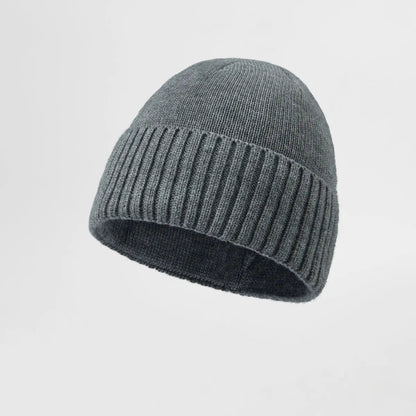 Blank Classic Ribbed Knit Wool Beanie