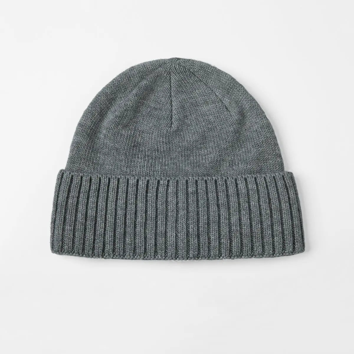 Blank Classic Ribbed Knit Wool Beanie