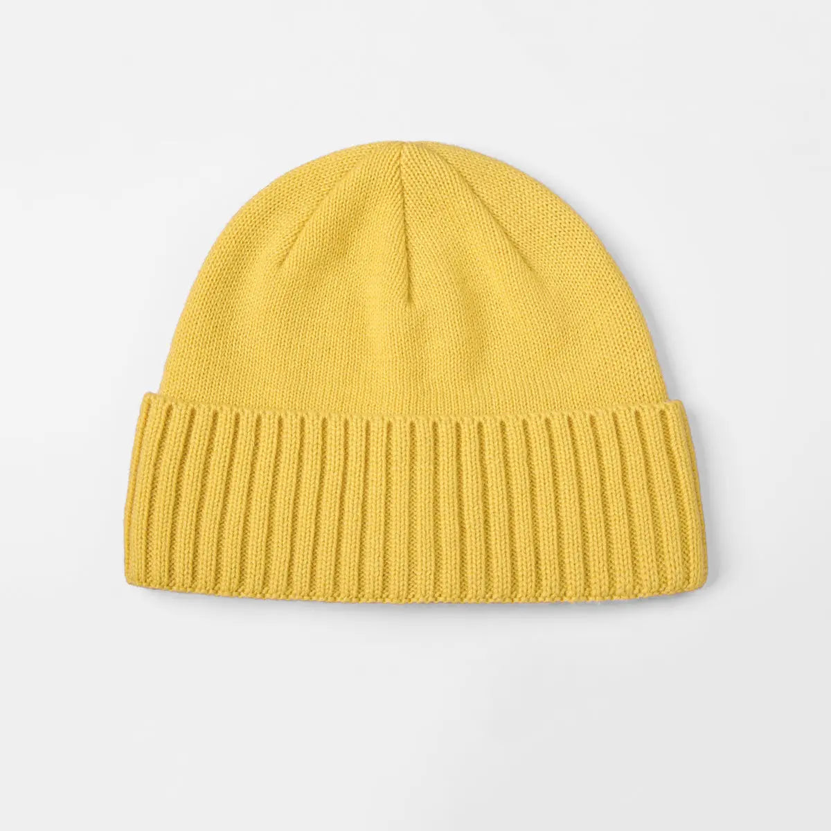 Blank Classic Ribbed Knit Wool Beanie