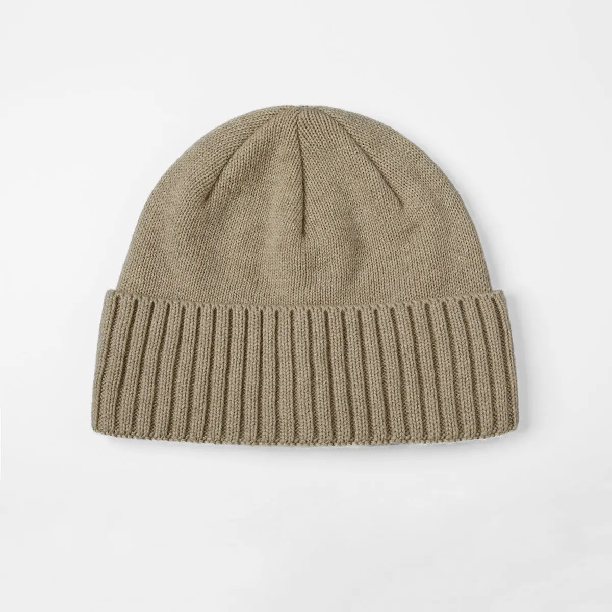 Blank Classic Ribbed Knit Wool Beanie
