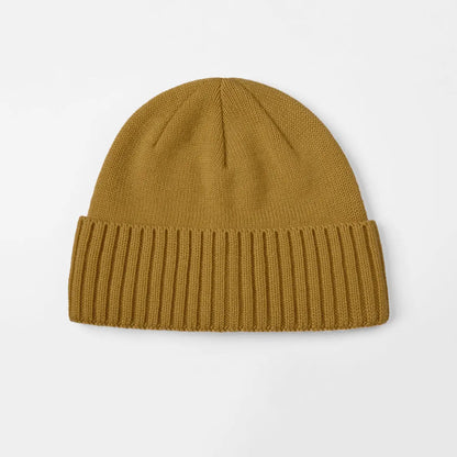 Blank Classic Ribbed Knit Wool Beanie