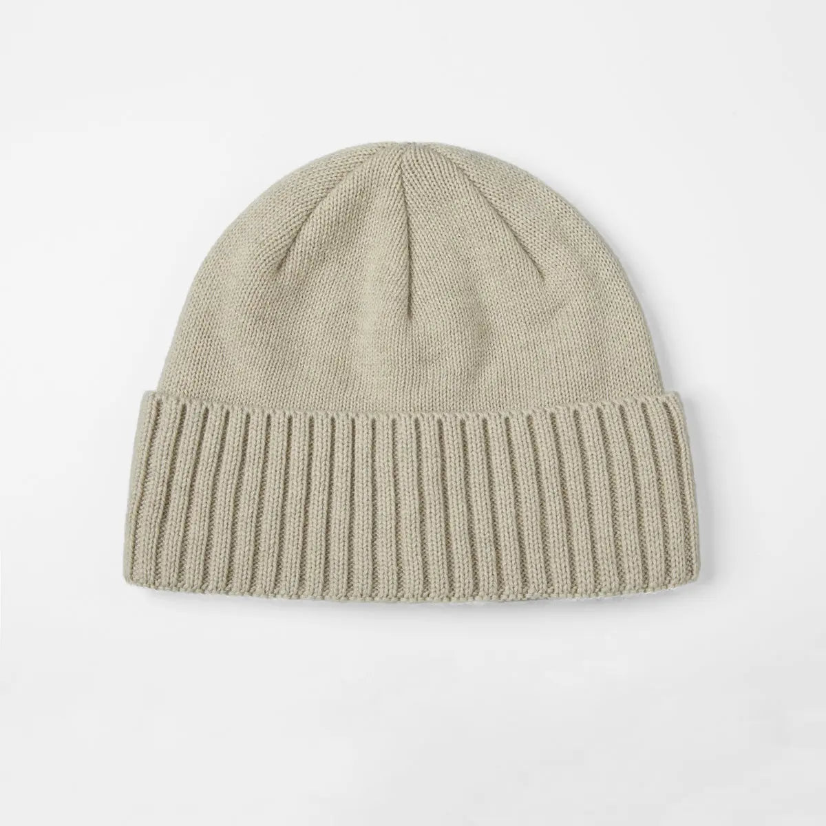 Blank Classic Ribbed Knit Wool Beanie