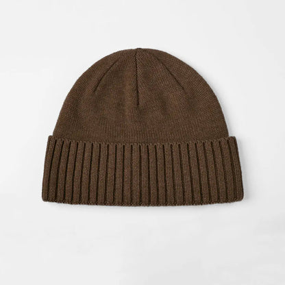 Blank Classic Ribbed Knit Wool Beanie