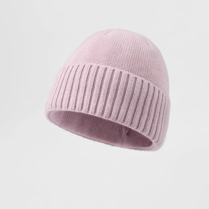 Blank Classic Ribbed Knit Wool Beanie