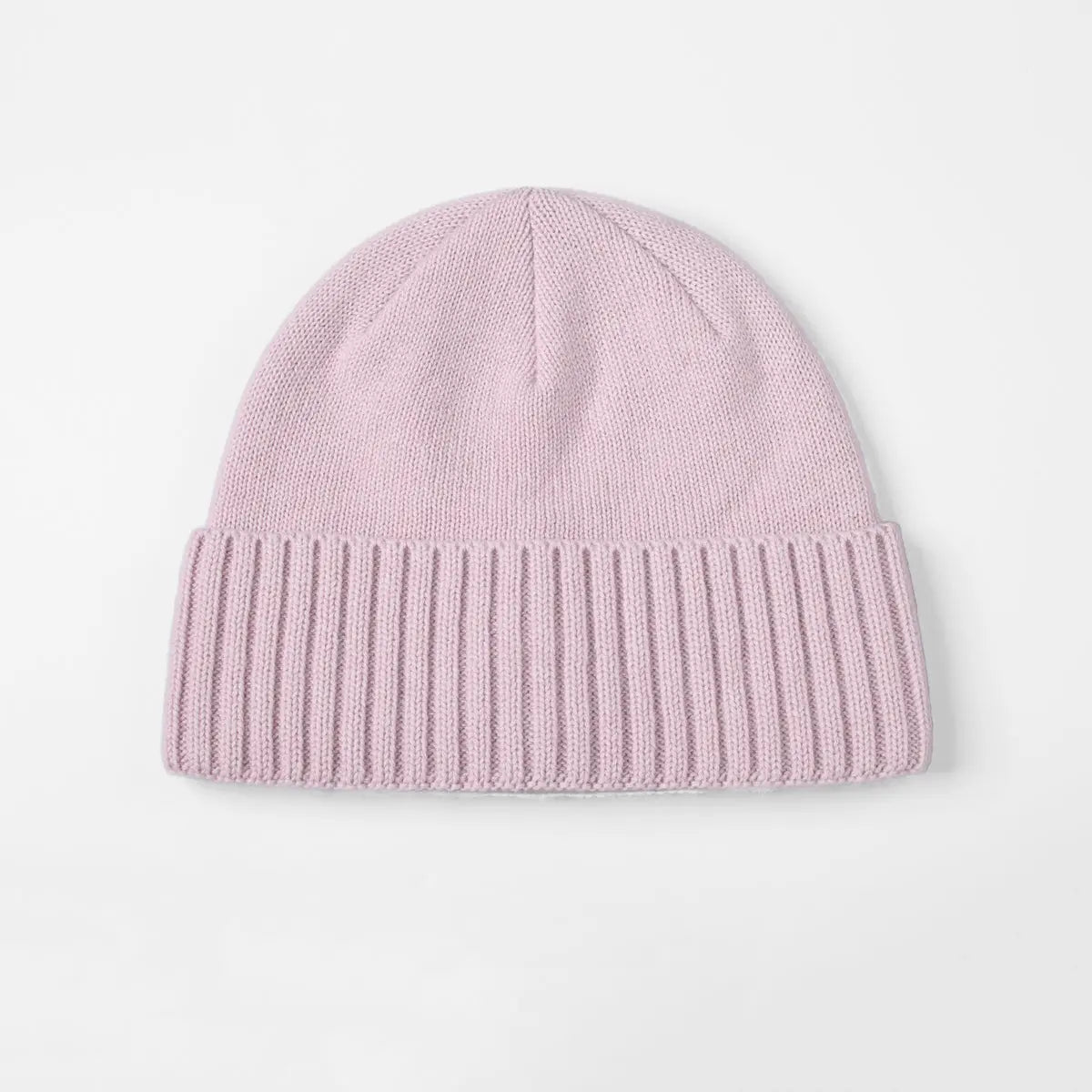Blank Classic Ribbed Knit Wool Beanie