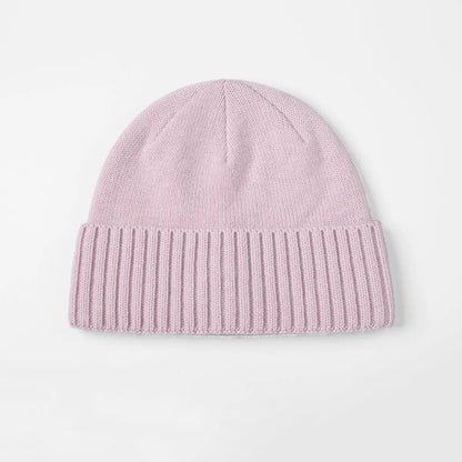 Blank Classic Ribbed Knit Wool Beanie