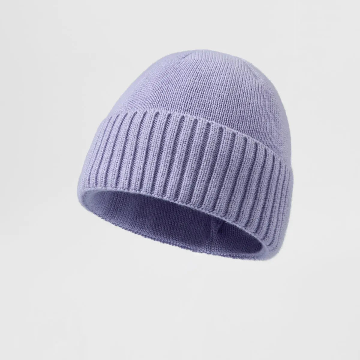 Blank Classic Ribbed Knit Wool Beanie