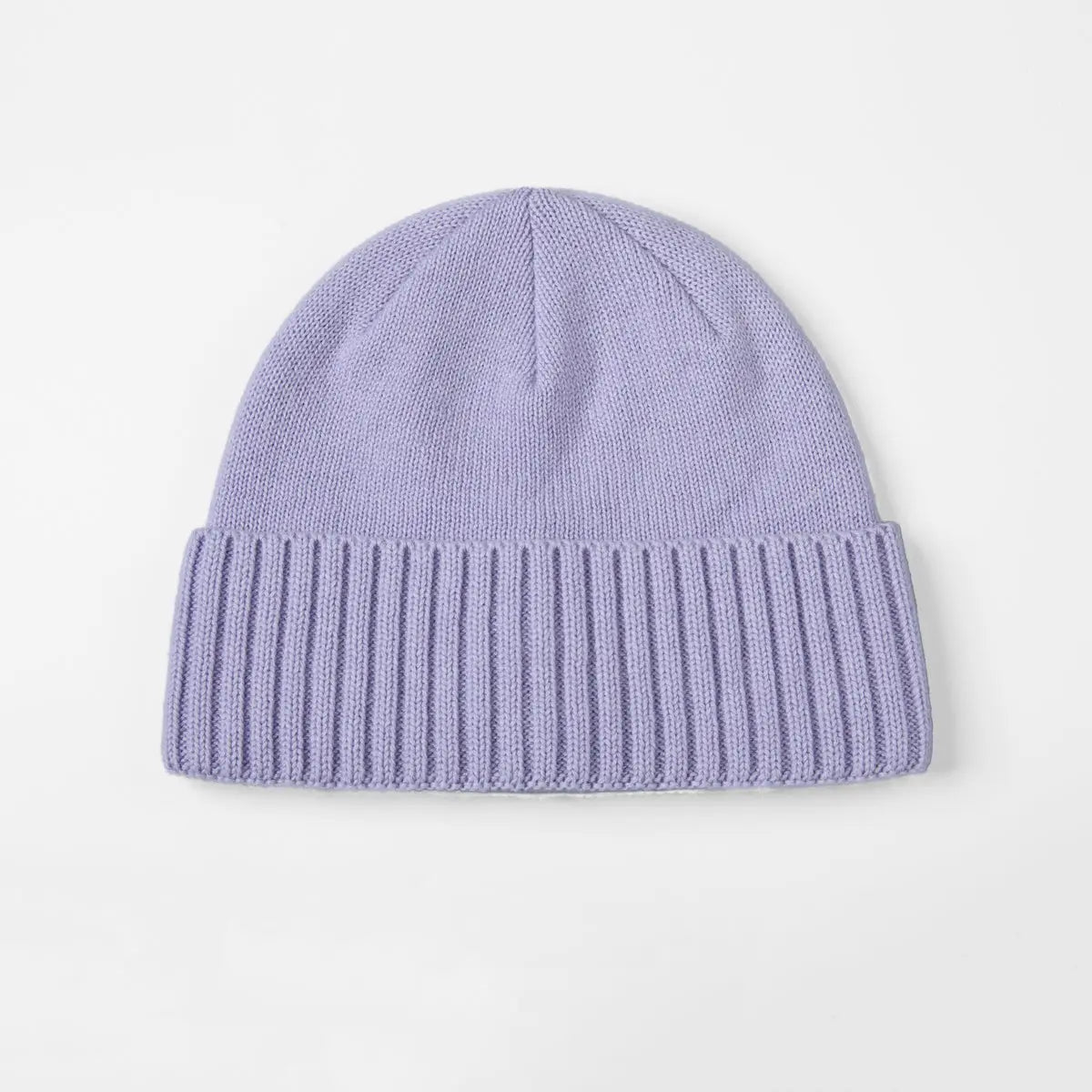 Blank Classic Ribbed Knit Wool Beanie