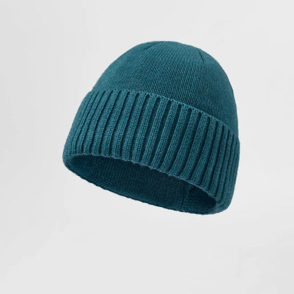 Blank Classic Ribbed Knit Wool Beanie