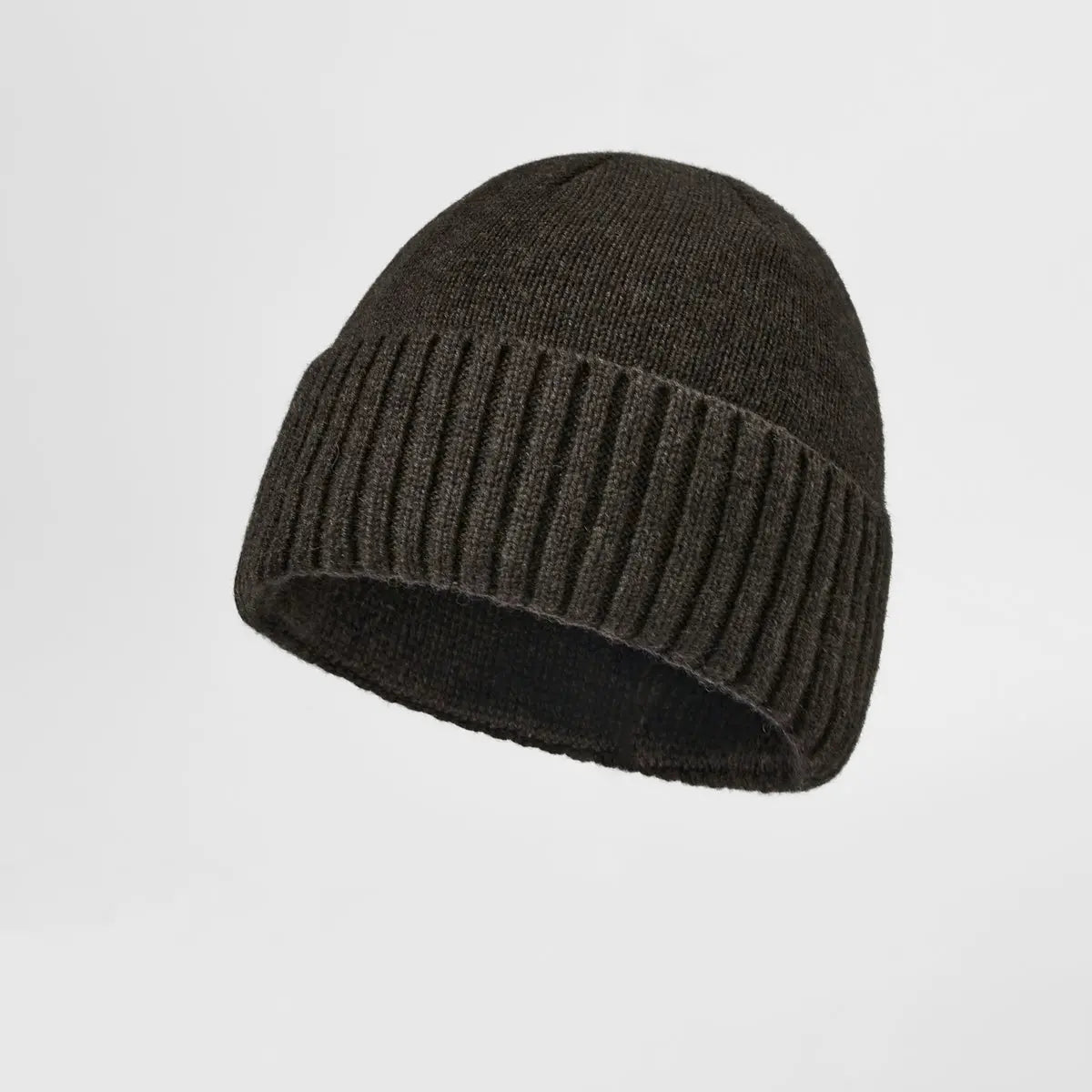 Blank Classic Ribbed Knit Wool Beanie