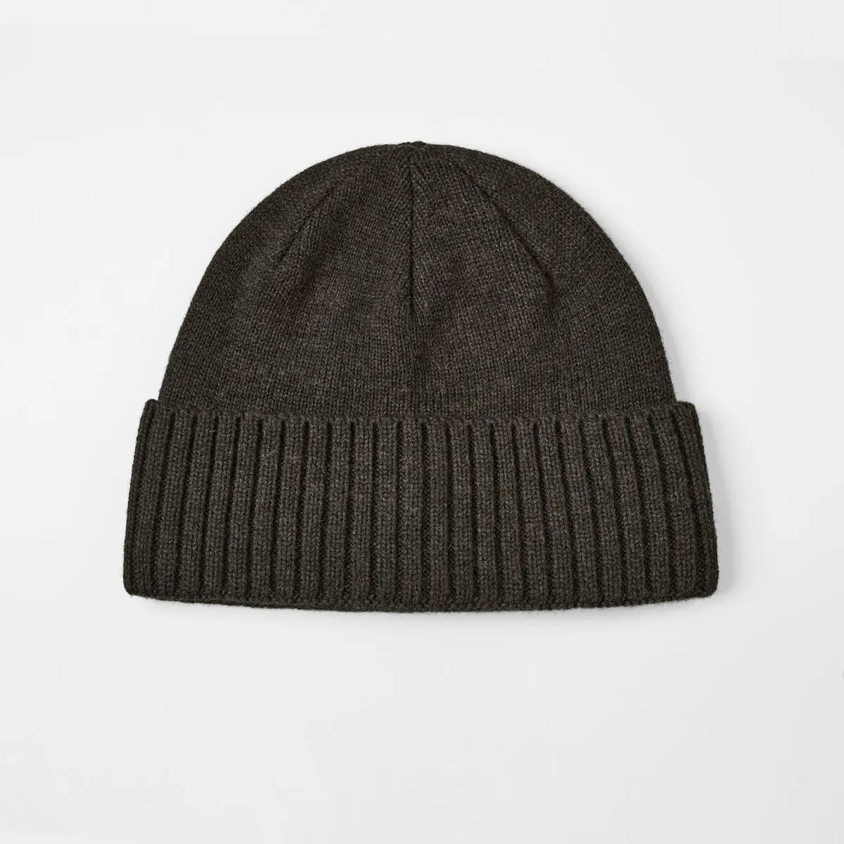 Blank Classic Ribbed Knit Wool Beanie