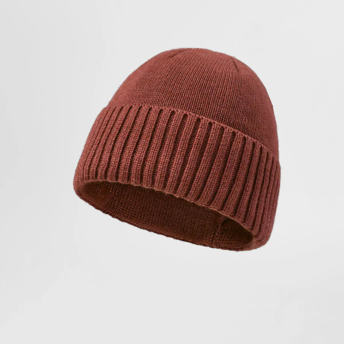 Blank Classic Ribbed Knit Wool Beanie