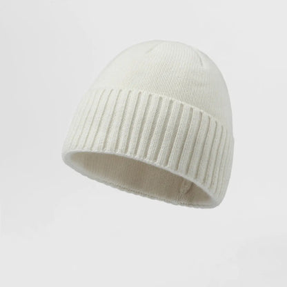 Blank Classic Ribbed Knit Wool Beanie