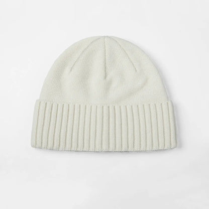 Blank Classic Ribbed Knit Wool Beanie