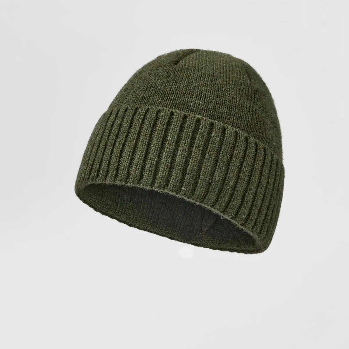 Blank Classic Ribbed Knit Wool Beanie
