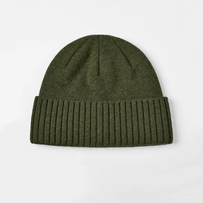 Blank Classic Ribbed Knit Wool Beanie