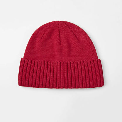 Blank Classic Ribbed Knit Wool Beanie