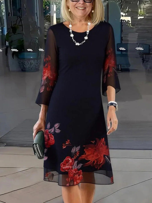 Gorgeous floral print mini dress for women | Marisela