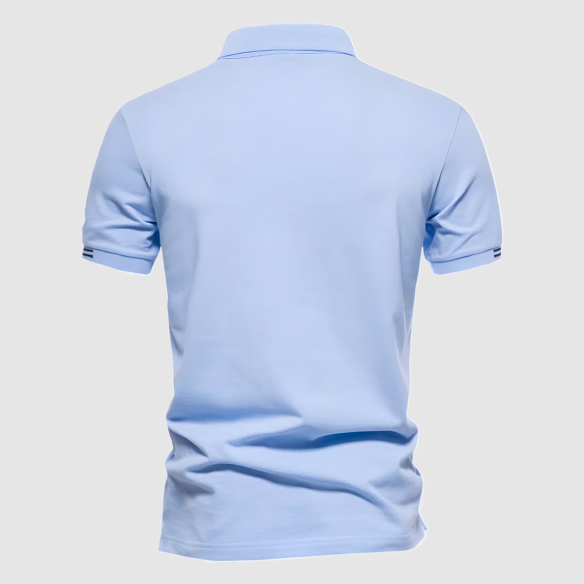 Leoncello Men's Cotton Polo Shirt – Short Sleeve Muscle Fit