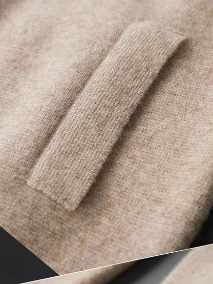 Salto Men's Merino Zip-Up Sweater – Smart Casual Knit